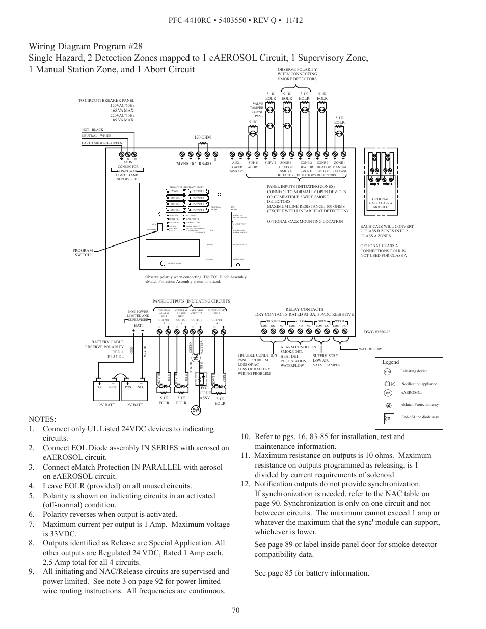 Potter PFC-4410RC User Manual | Page 70 / 99