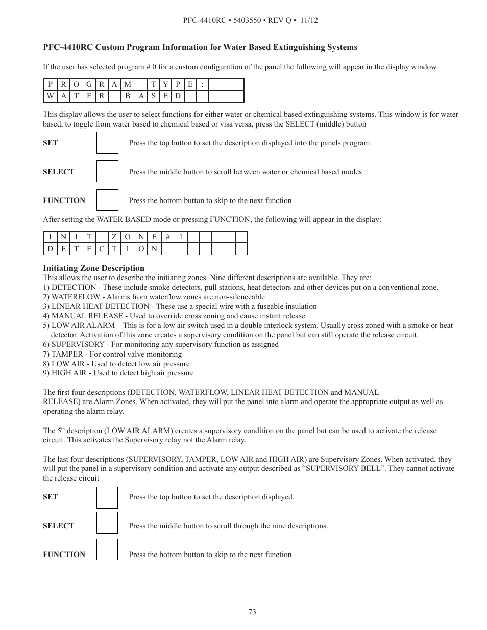 Potter PFC-4410RC User Manual | Page 73 / 99