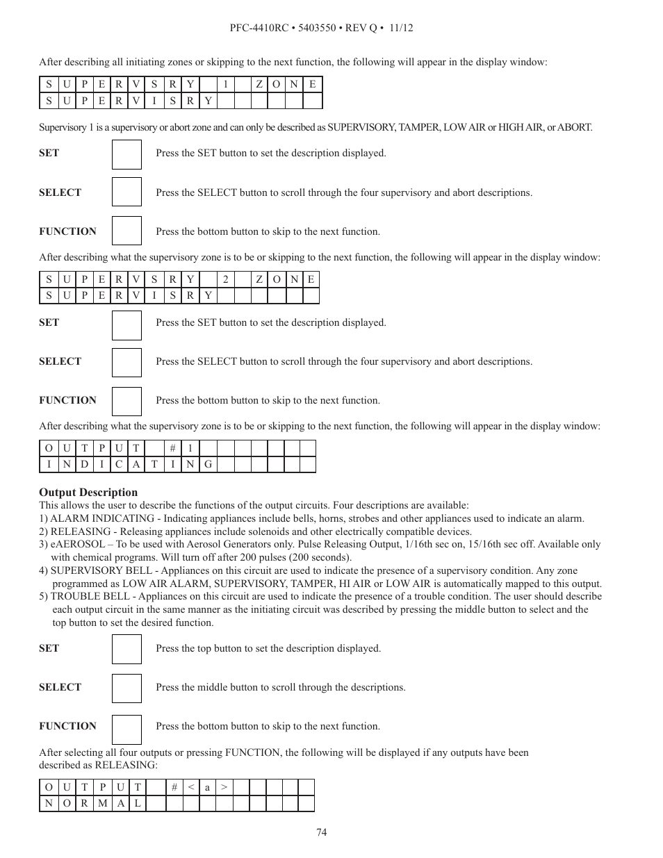 Potter PFC-4410RC User Manual | Page 74 / 99