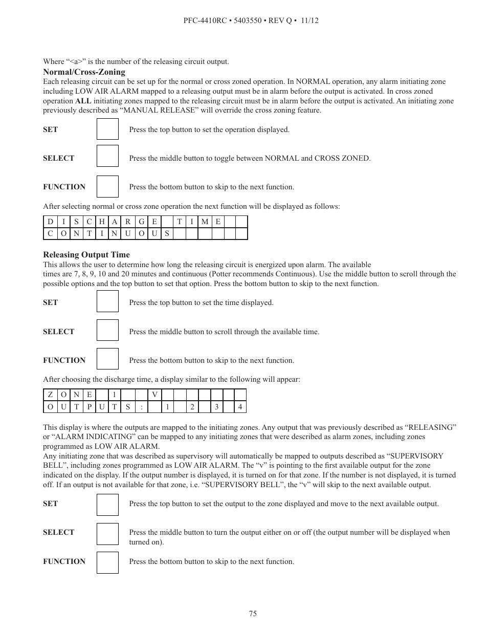 Potter PFC-4410RC User Manual | Page 75 / 99