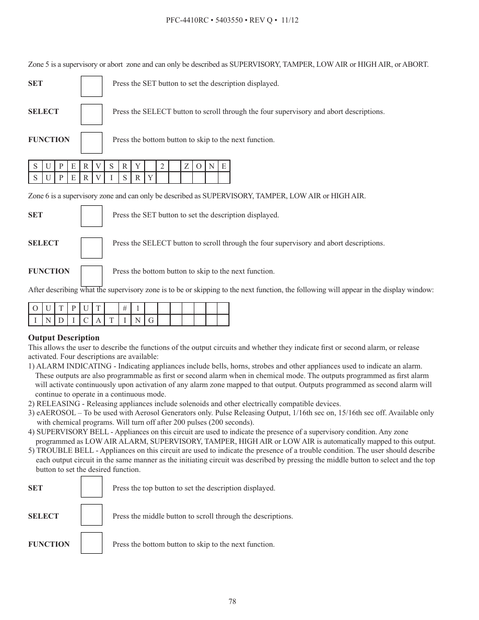 Potter PFC-4410RC User Manual | Page 78 / 99
