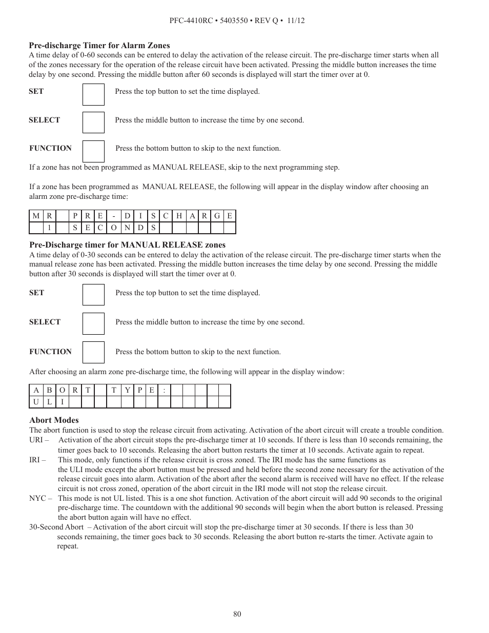 Potter PFC-4410RC User Manual | Page 80 / 99
