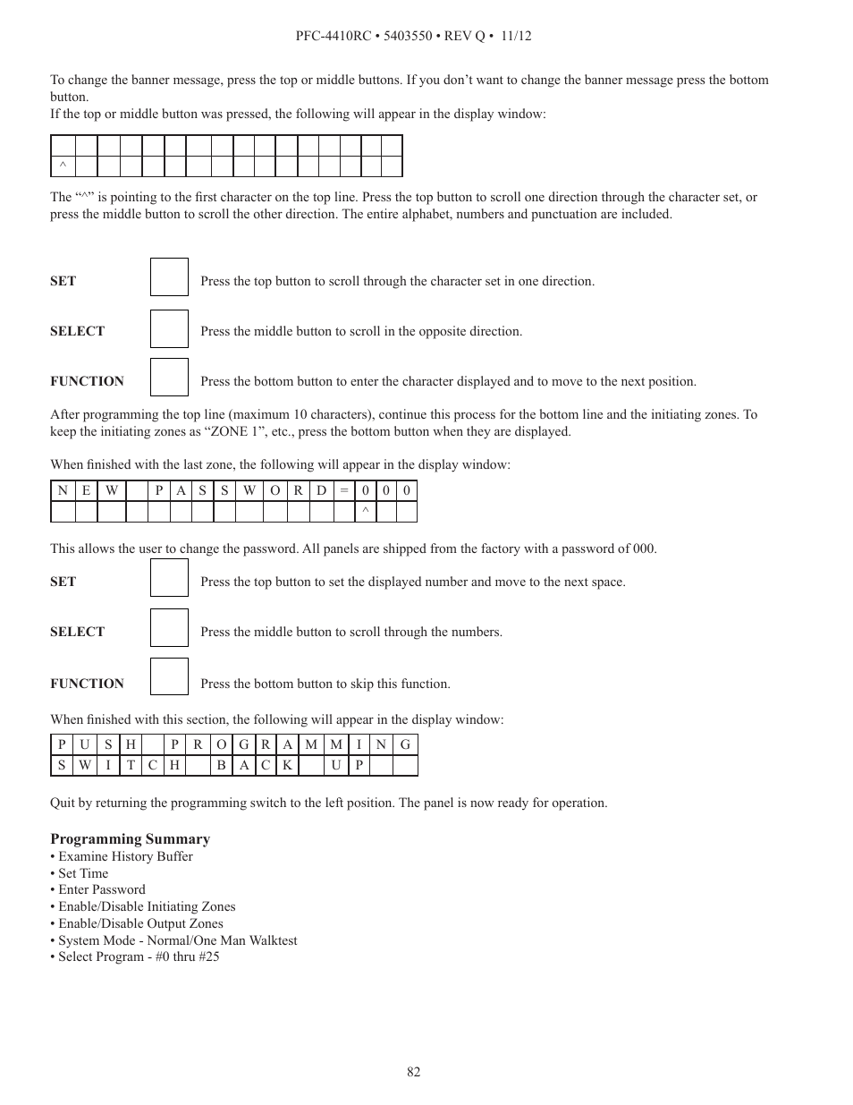 Potter PFC-4410RC User Manual | Page 82 / 99