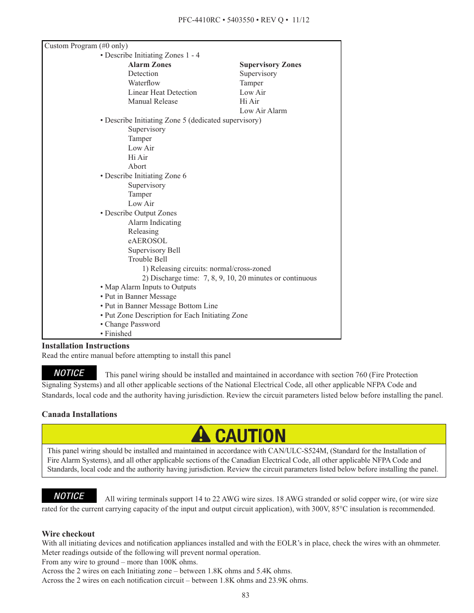 Potter PFC-4410RC User Manual | Page 83 / 99