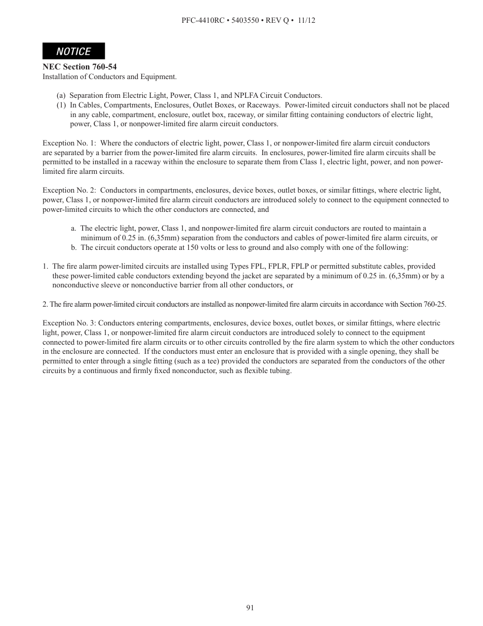 Potter PFC-4410RC User Manual | Page 91 / 99