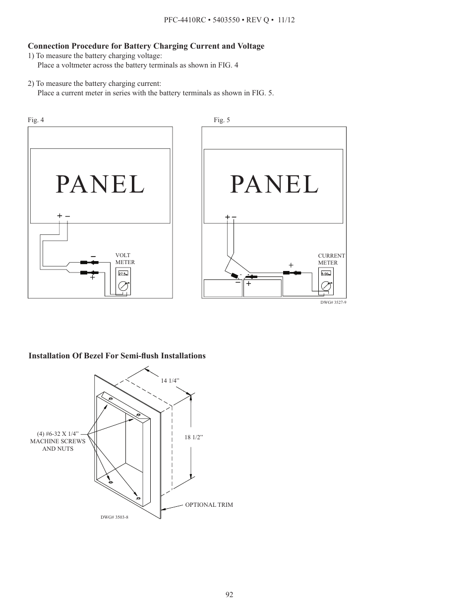 Panel | Potter PFC-4410RC User Manual | Page 92 / 99