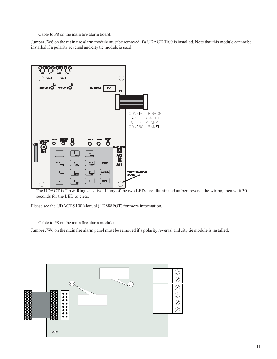 Udact / dact (model udact-9100) | Potter PFC-5000 Series User Manual | Page 15 / 44