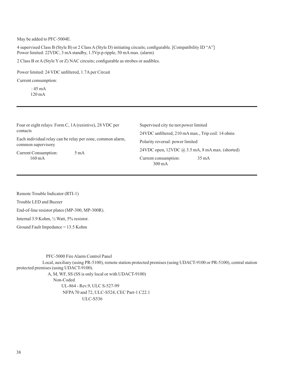 Potter PFC-5000 Series User Manual | Page 42 / 44