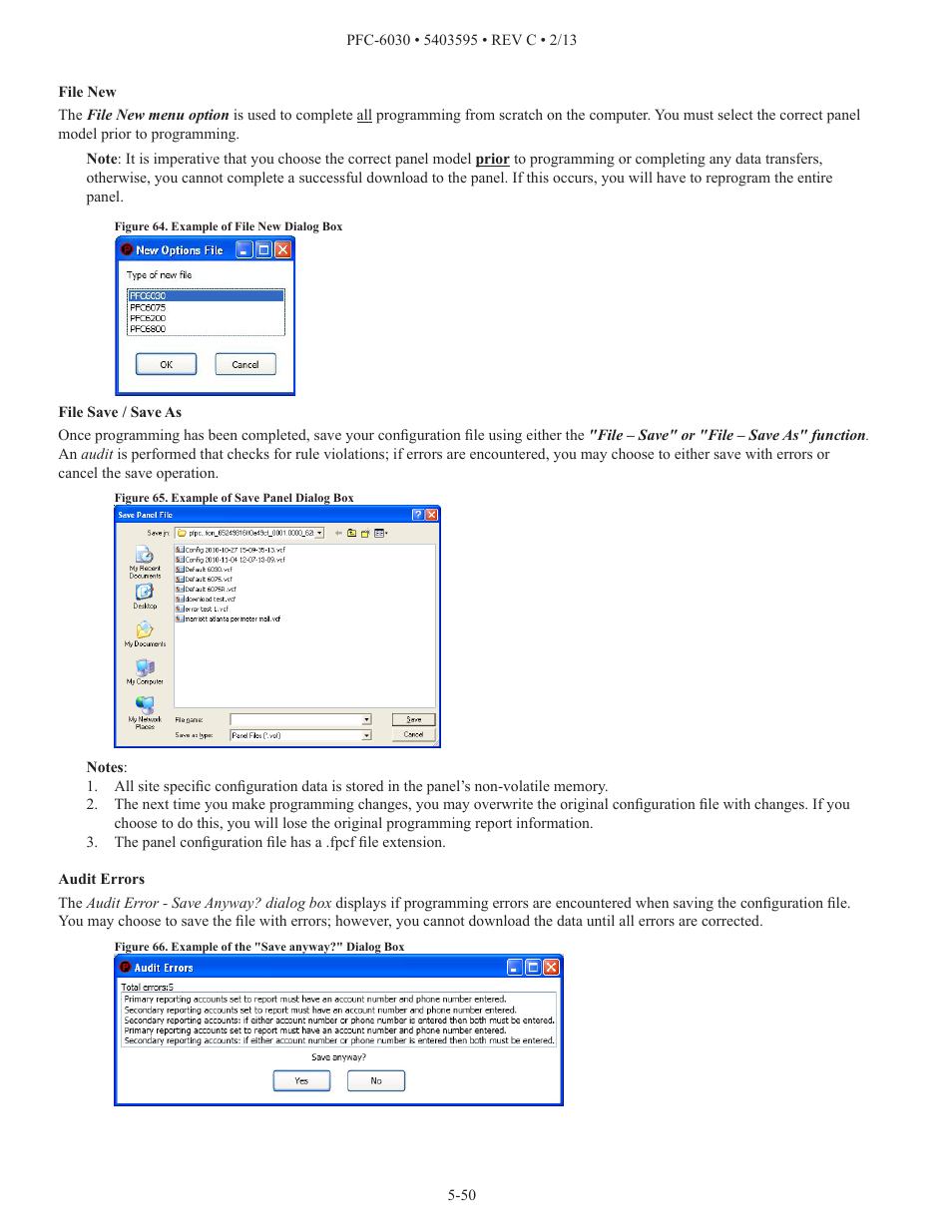 Potter PFC-6030 User Manual | Page 56 / 122