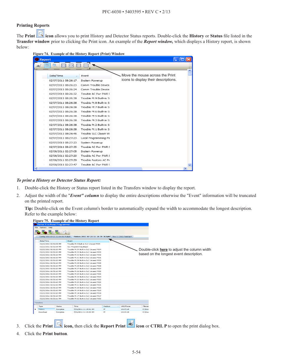 Potter PFC-6030 User Manual | Page 60 / 122
