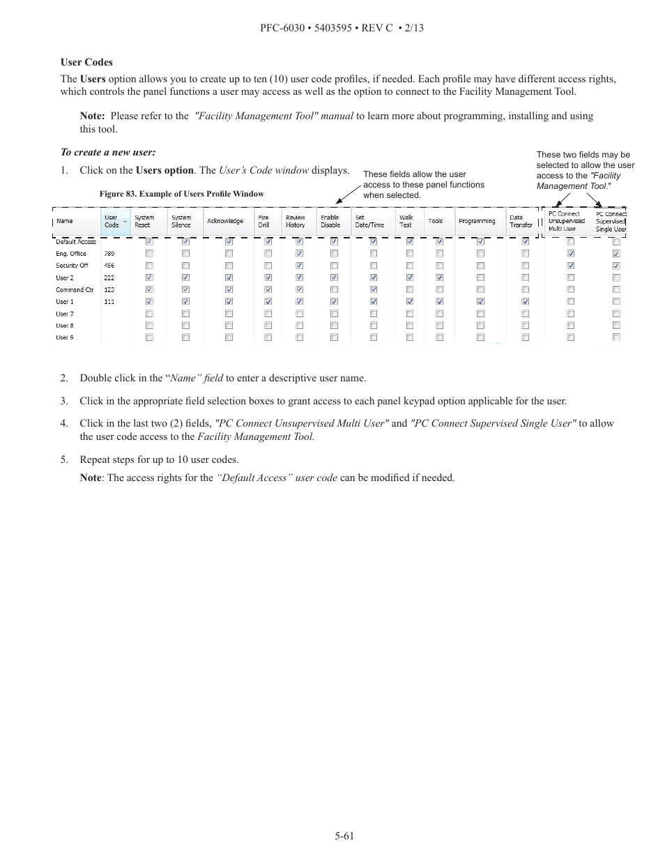Potter PFC-6030 User Manual | Page 67 / 122