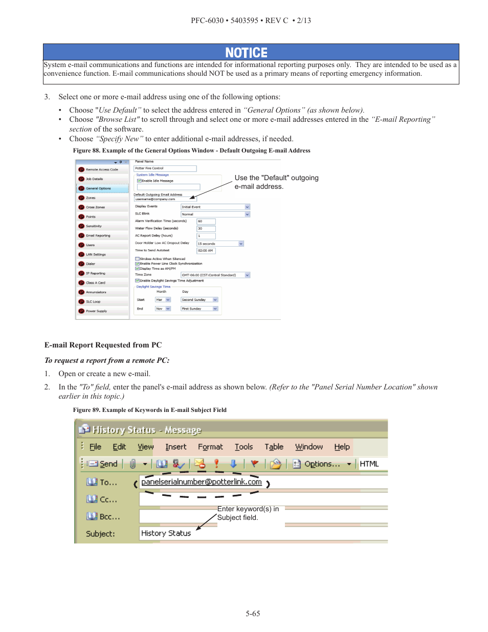 Potter PFC-6030 User Manual | Page 71 / 122