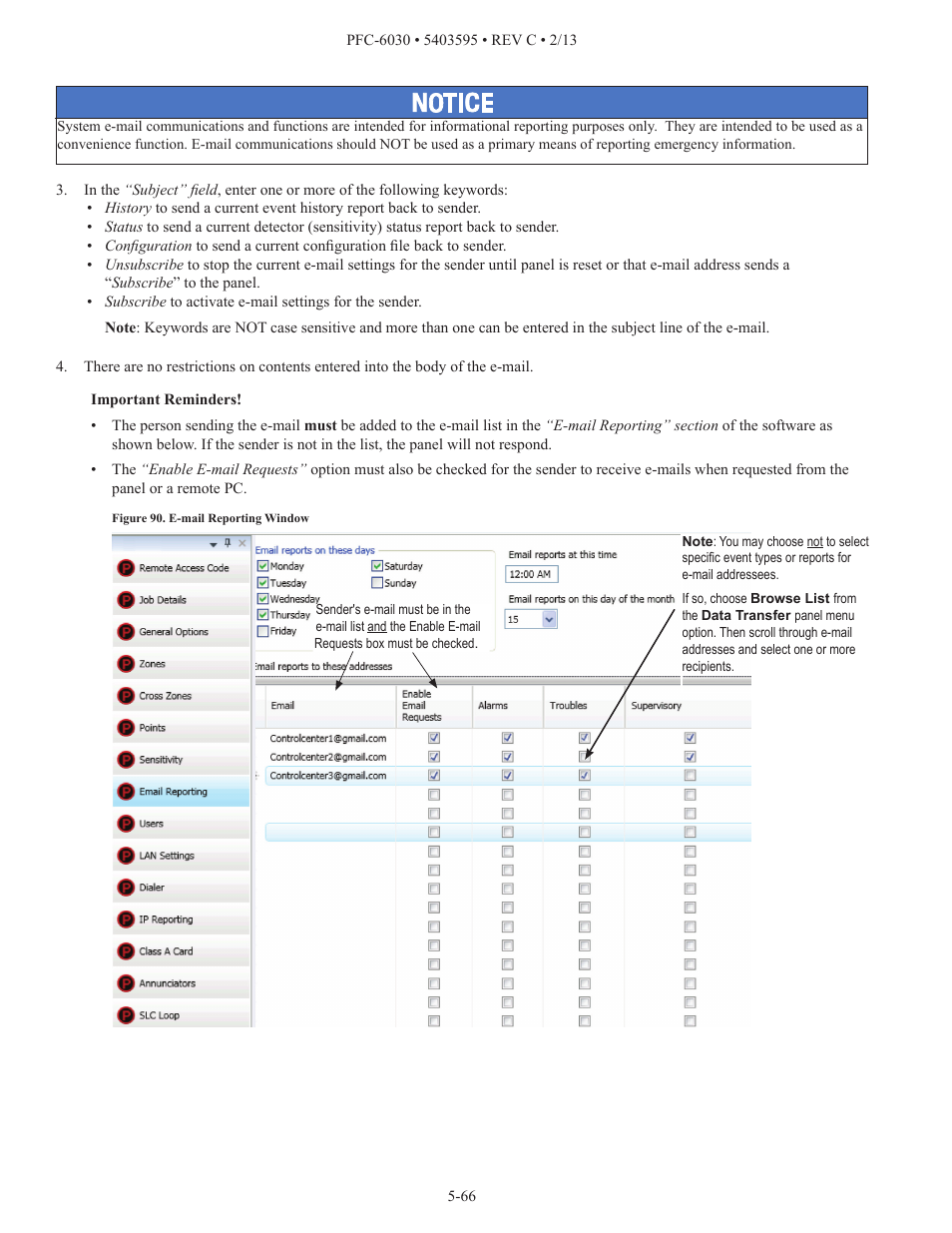 Potter PFC-6030 User Manual | Page 72 / 122