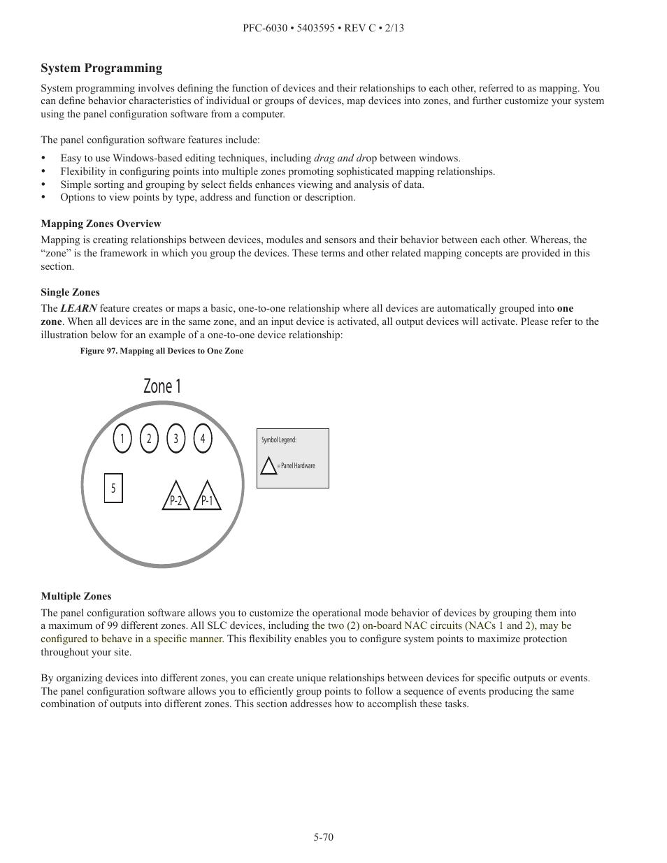 Zone 1 | Potter PFC-6030 User Manual | Page 76 / 122