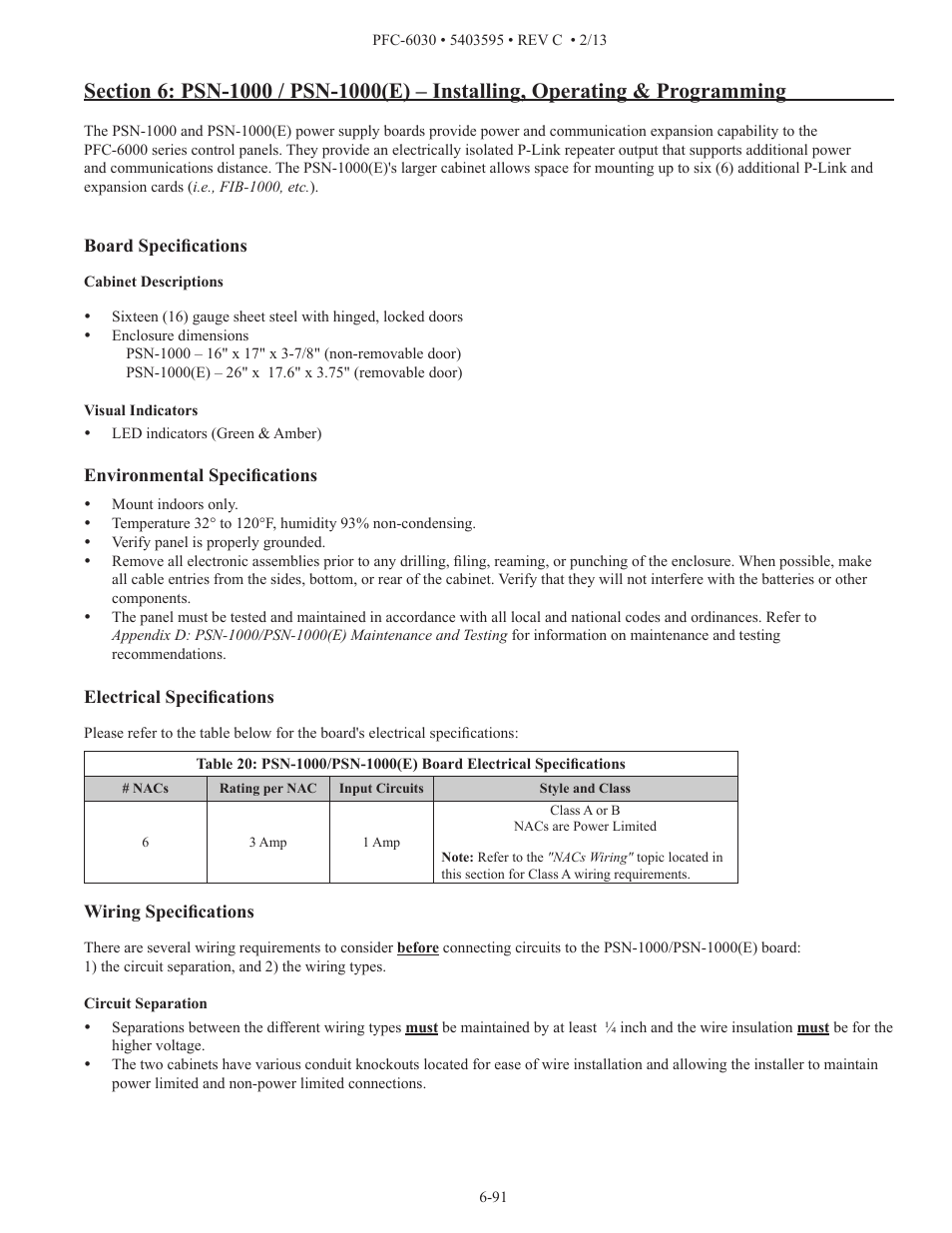 Potter PFC-6030 User Manual | Page 97 / 122