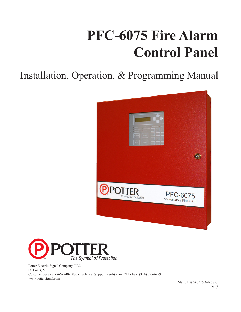 Potter PFC-6075 User Manual | 127 pages