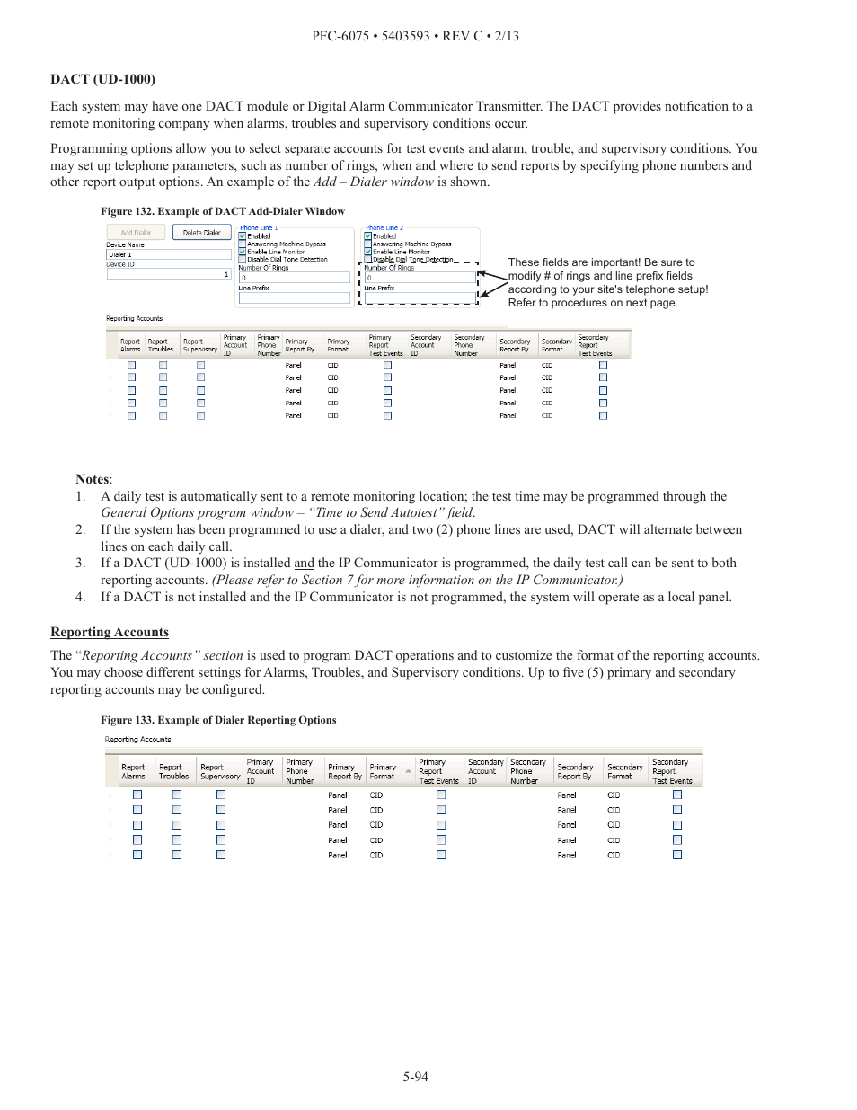 Potter PFC-6075 User Manual | Page 100 / 127