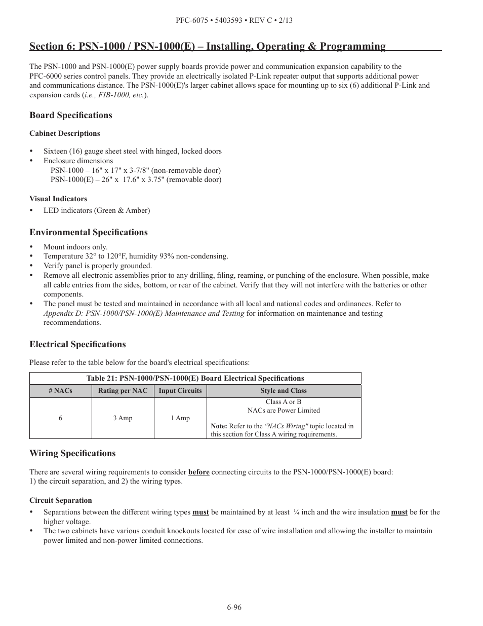 Potter PFC-6075 User Manual | Page 102 / 127