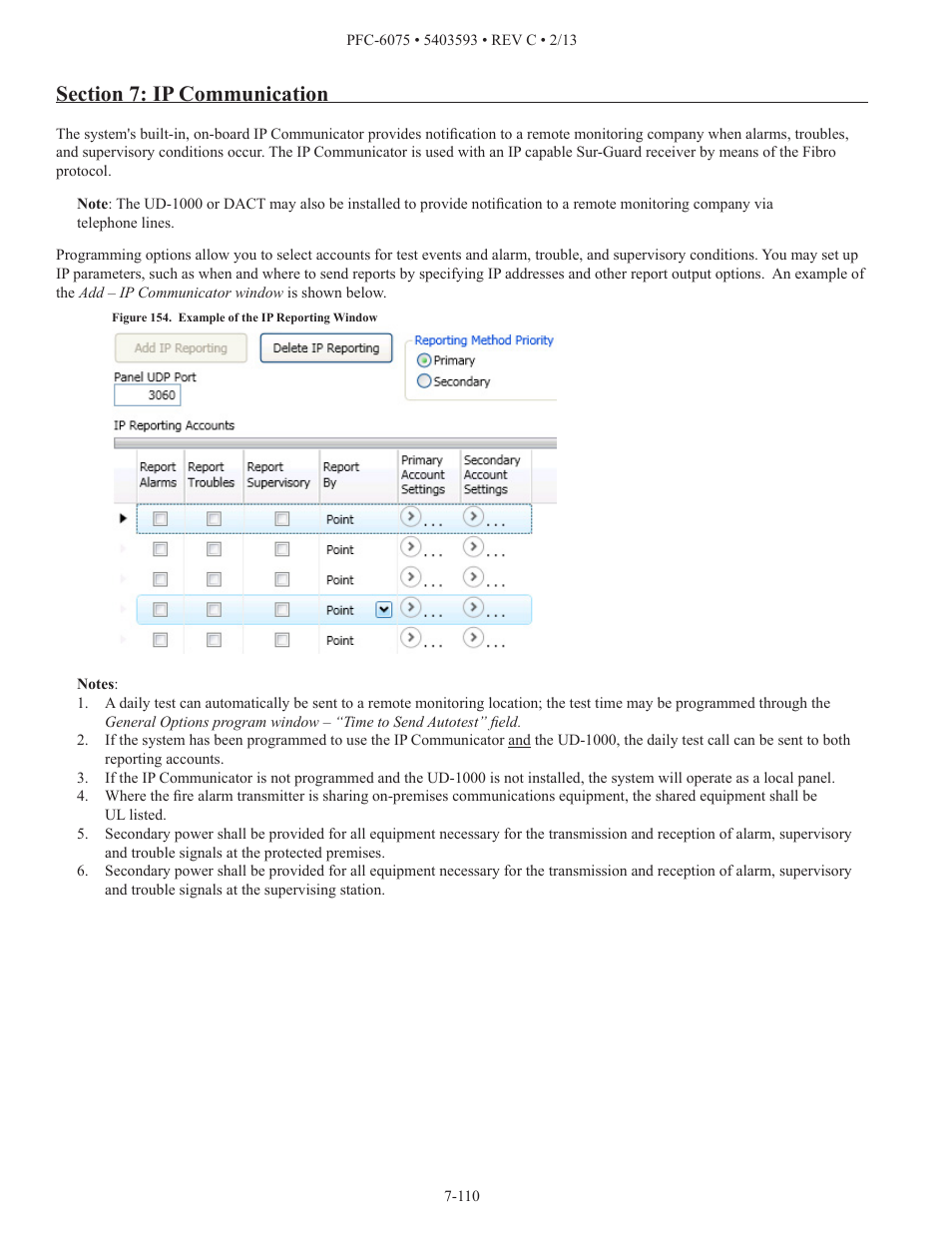 Potter PFC-6075 User Manual | Page 116 / 127