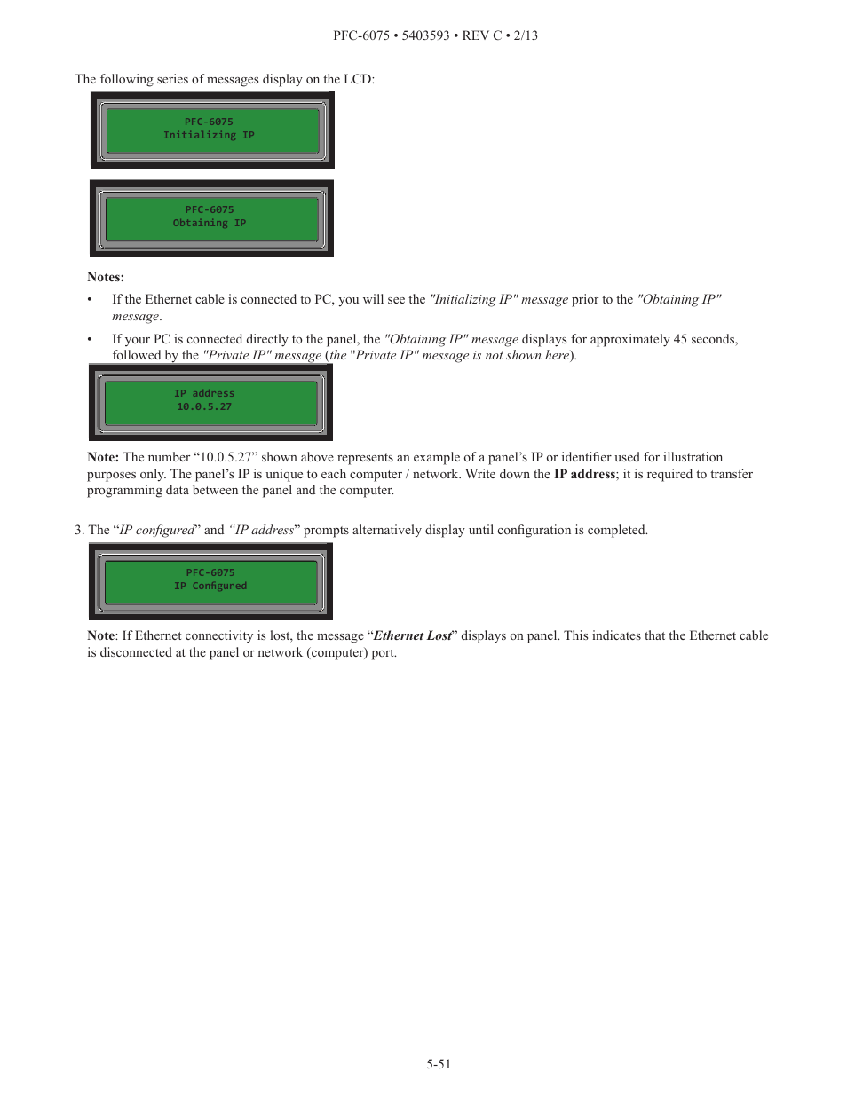 Potter PFC-6075 User Manual | Page 57 / 127