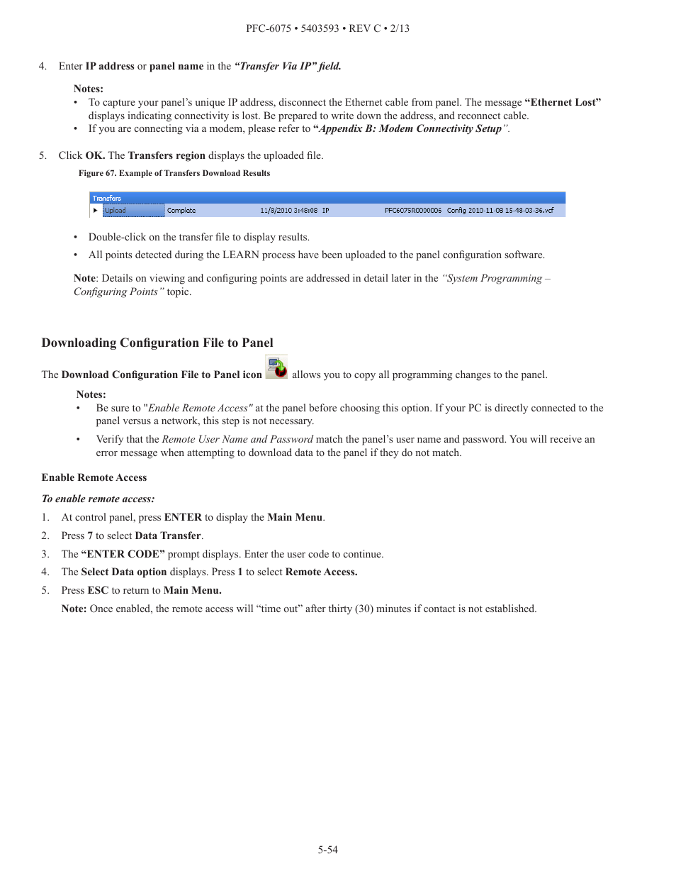 Potter PFC-6075 User Manual | Page 60 / 127