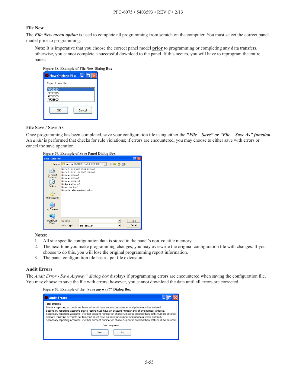 Potter PFC-6075 User Manual | Page 61 / 127