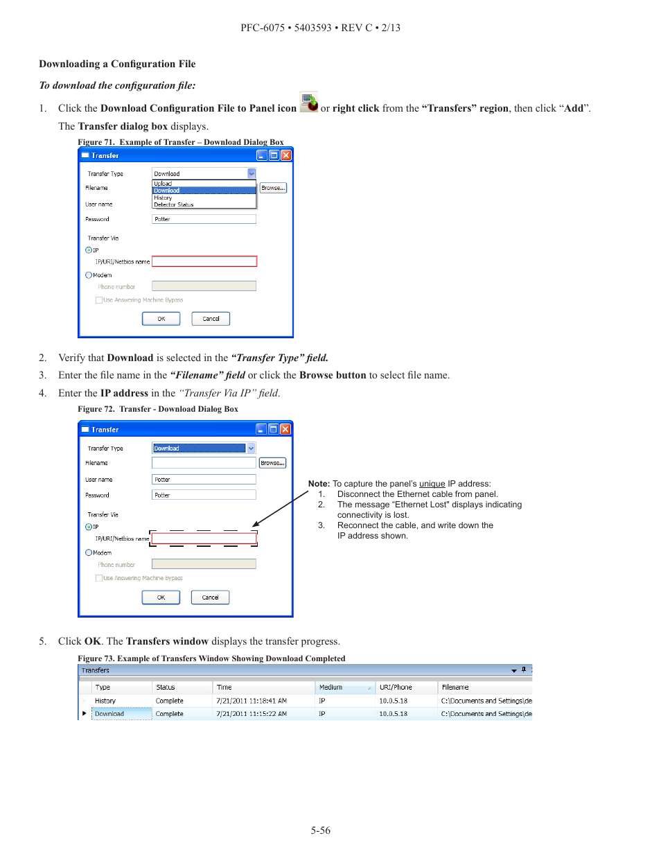 Potter PFC-6075 User Manual | Page 62 / 127