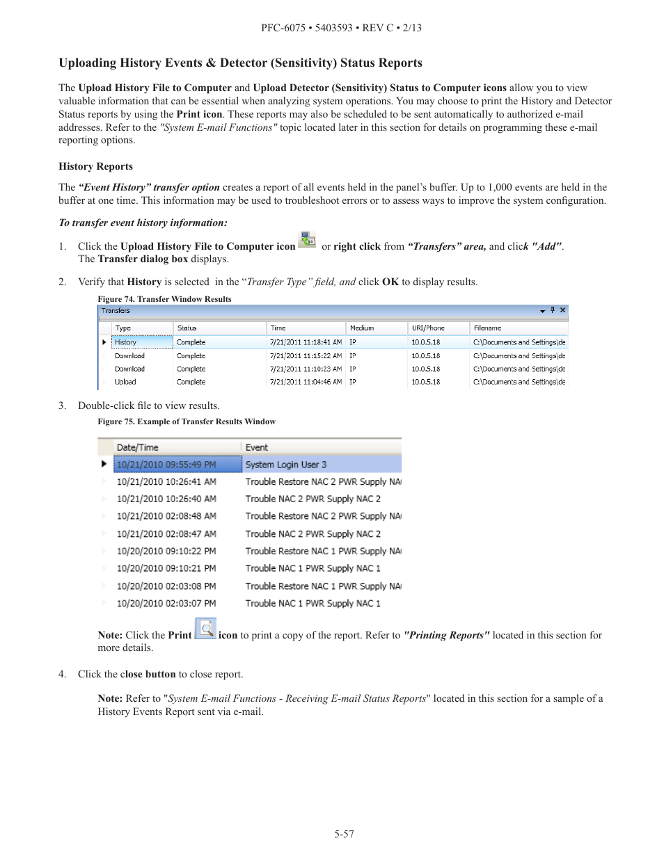 Potter PFC-6075 User Manual | Page 63 / 127