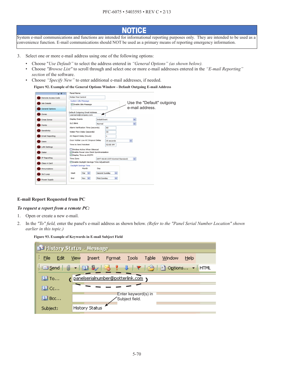 Potter PFC-6075 User Manual | Page 76 / 127