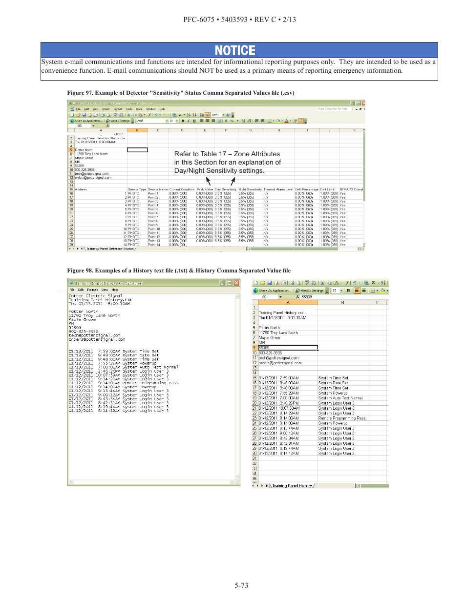 Potter PFC-6075 User Manual | Page 79 / 127