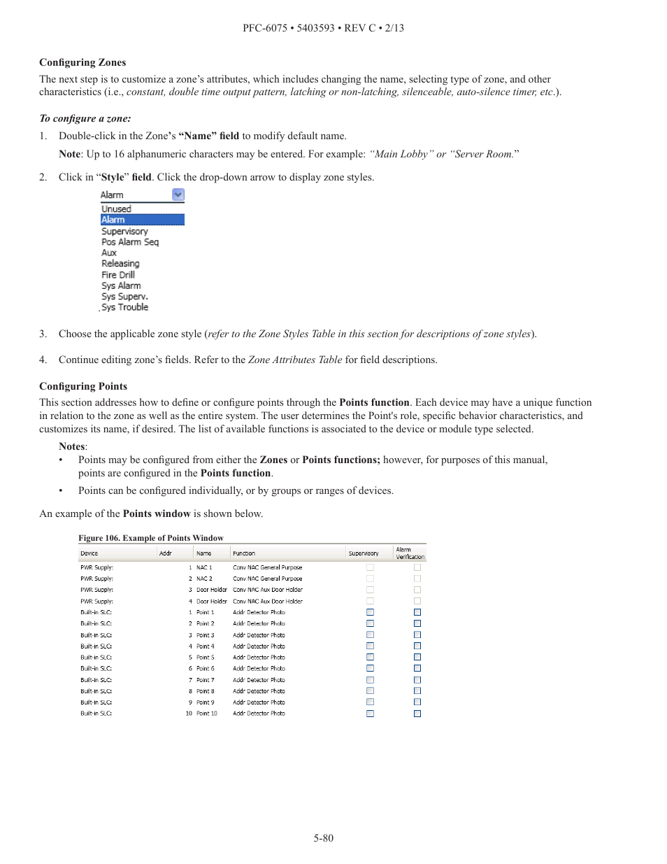 Potter PFC-6075 User Manual | Page 86 / 127