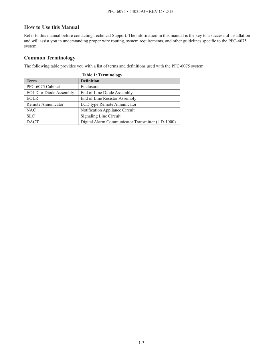 Potter PFC-6075 User Manual | Page 9 / 127