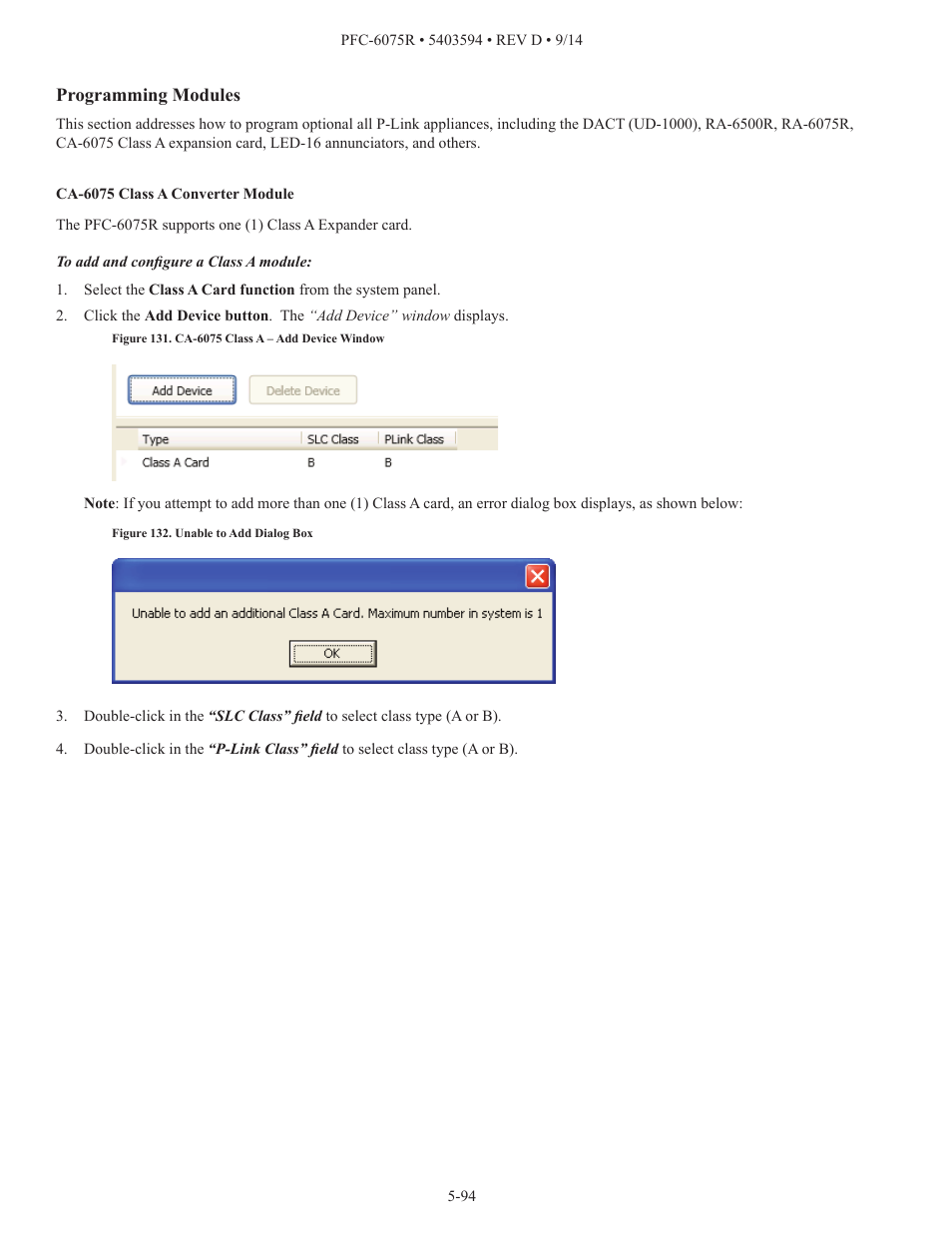 Potter PFC-6075R User Manual | Page 100 / 136