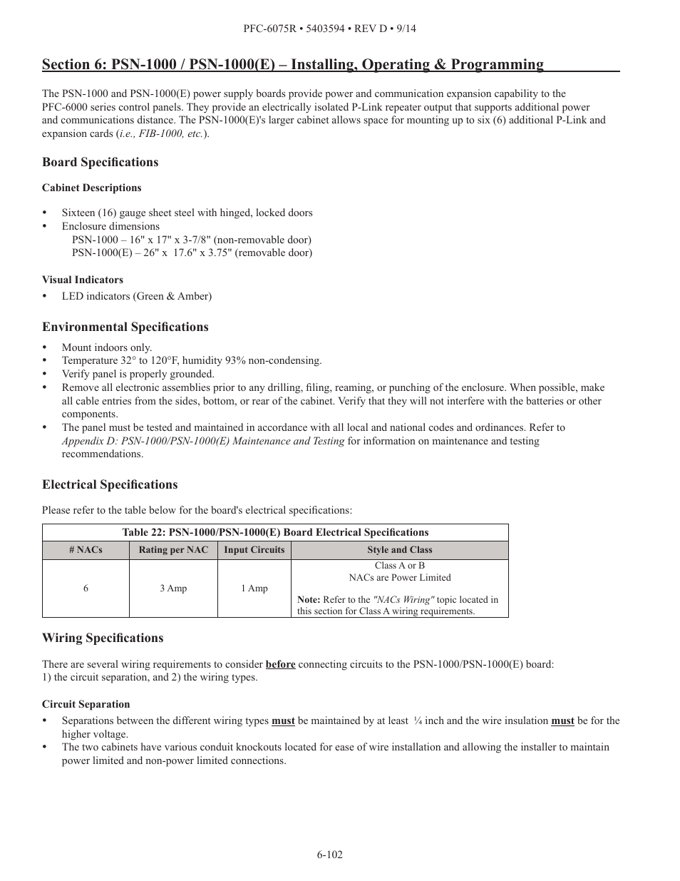 Potter PFC-6075R User Manual | Page 108 / 136