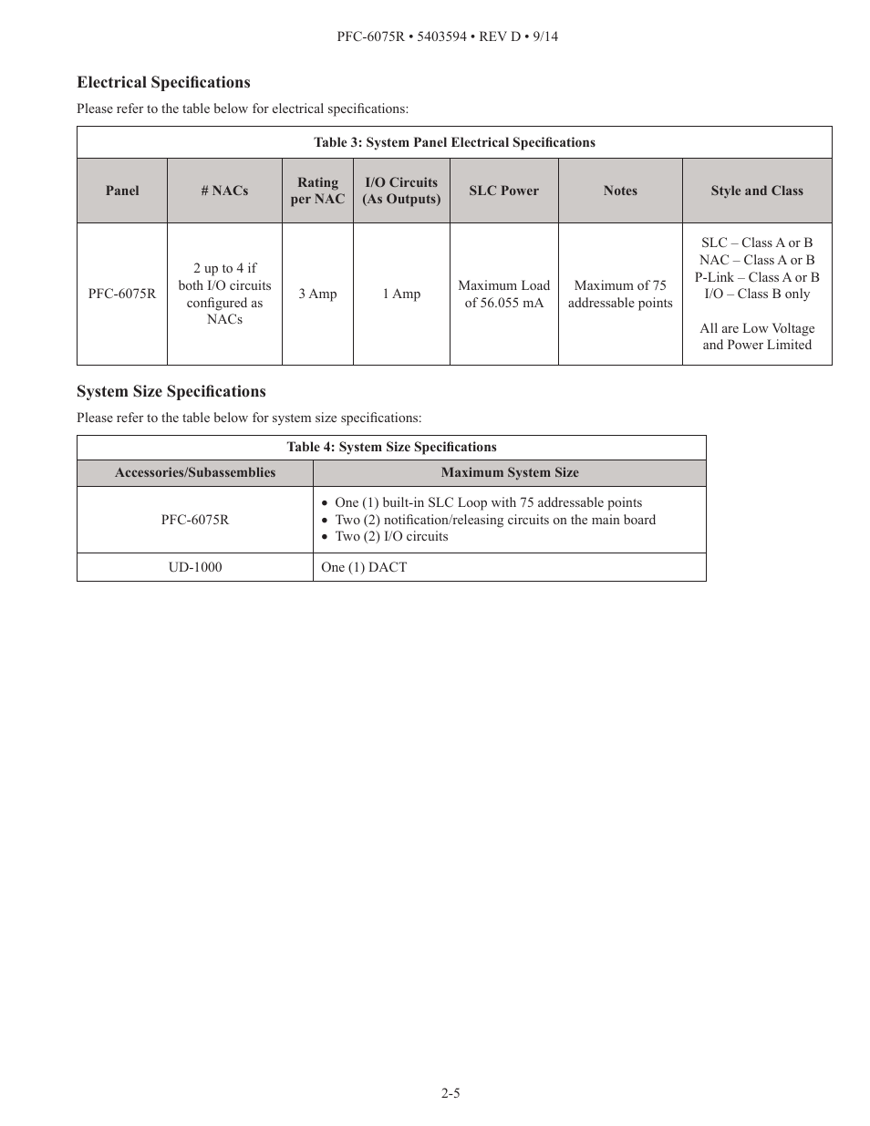 Potter PFC-6075R User Manual | Page 11 / 136