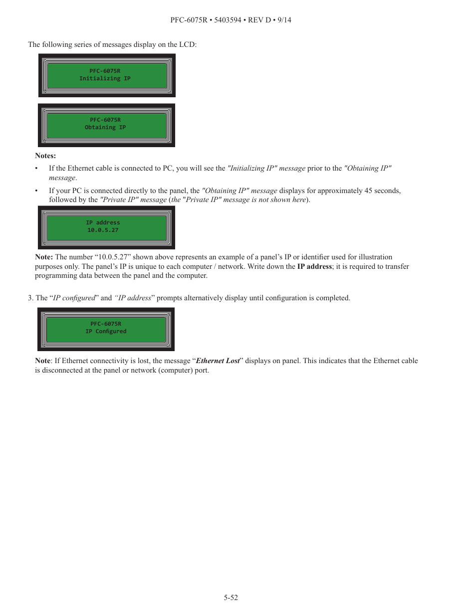 Potter PFC-6075R User Manual | Page 58 / 136