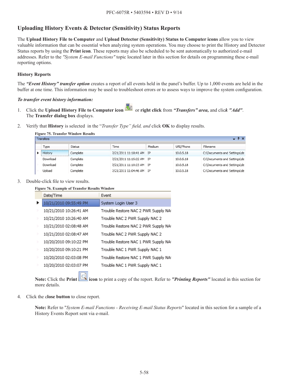 Potter PFC-6075R User Manual | Page 64 / 136