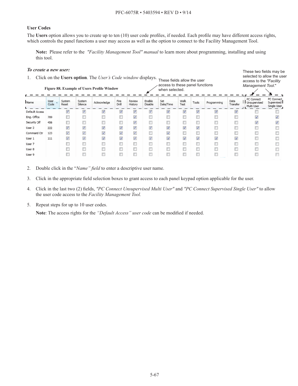 Potter PFC-6075R User Manual | Page 73 / 136