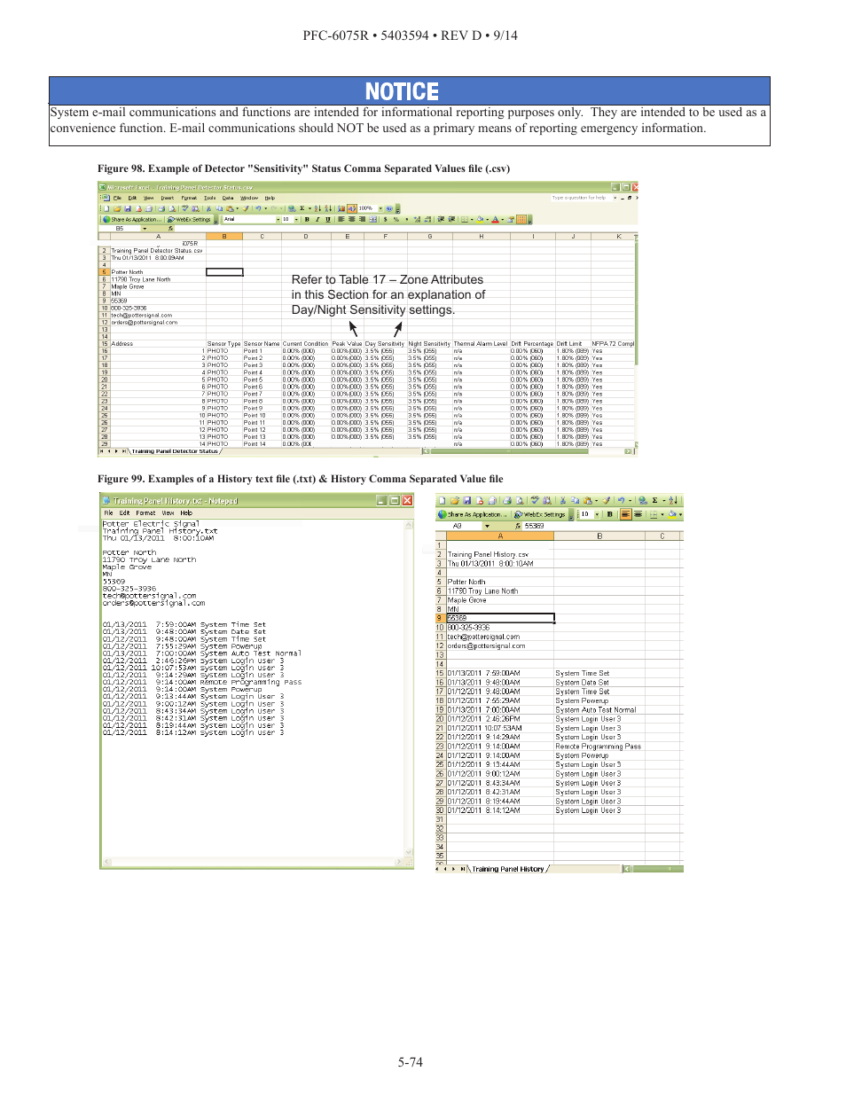 Potter PFC-6075R User Manual | Page 80 / 136