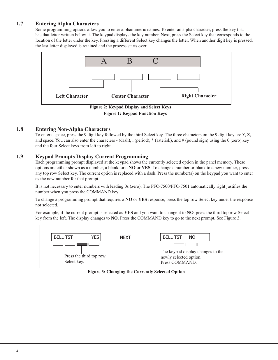 A b c | Potter PFC-7501 User Manual | Page 8 / 26