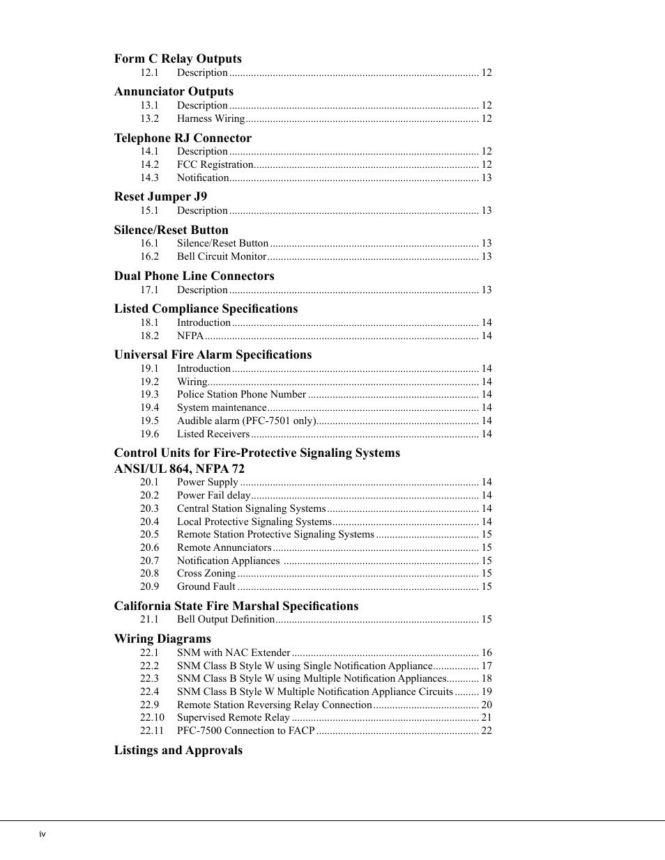 Potter PFC-7500 Series User Manual | Page 4 / 28