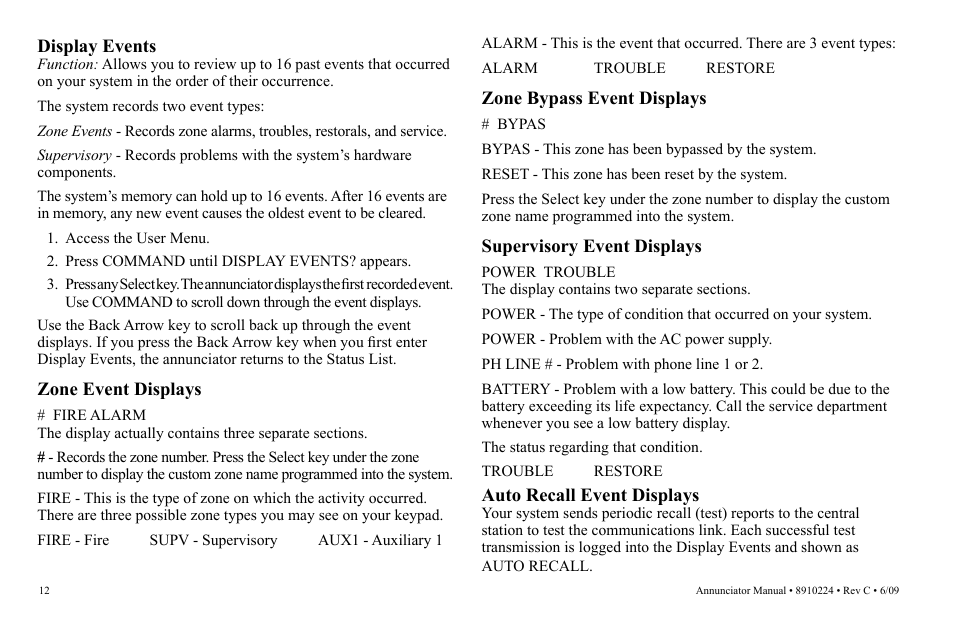 Potter RA-7692 User Manual | Page 12 / 16