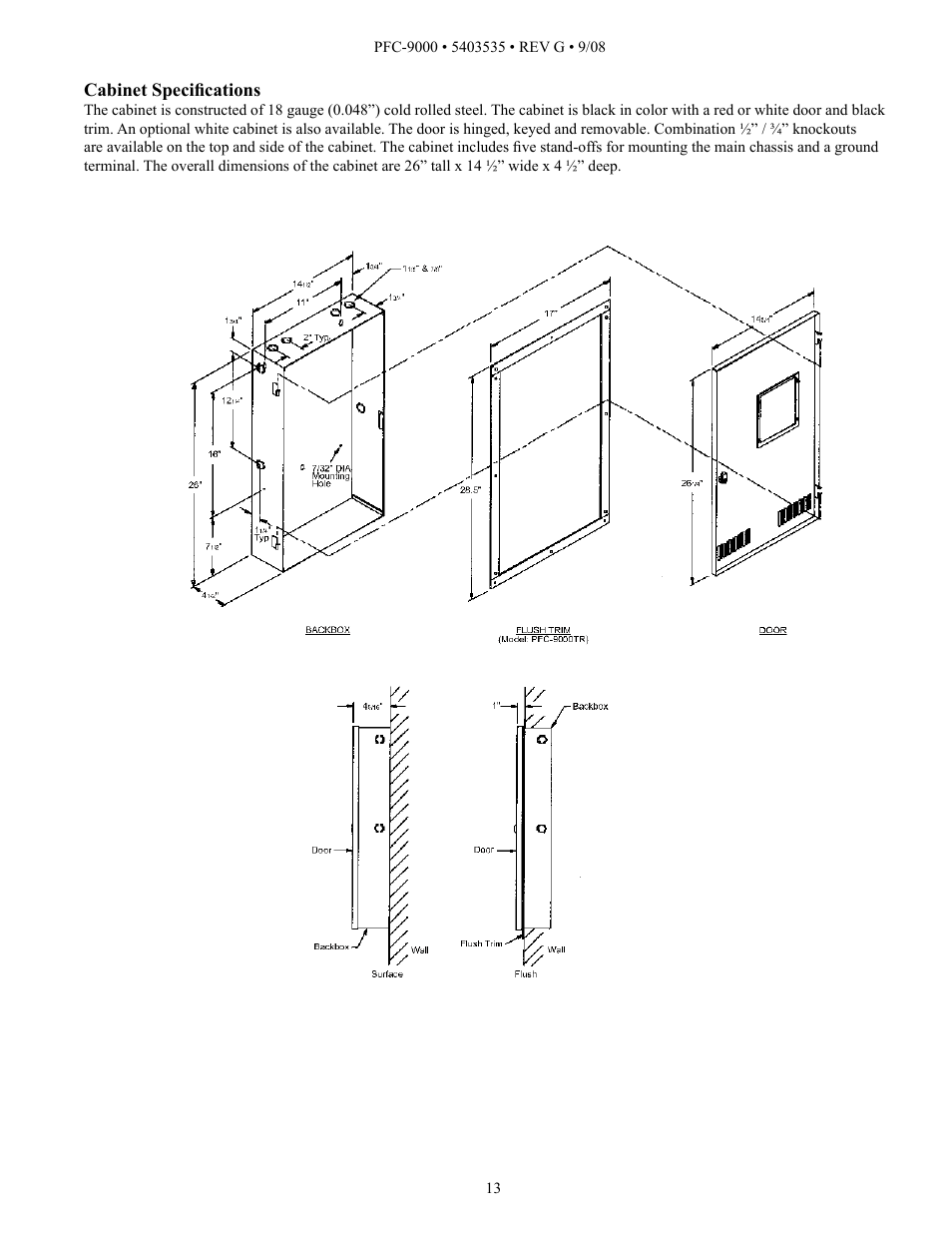 Potter PFC-9000 Series User Manual | Page 13 / 90