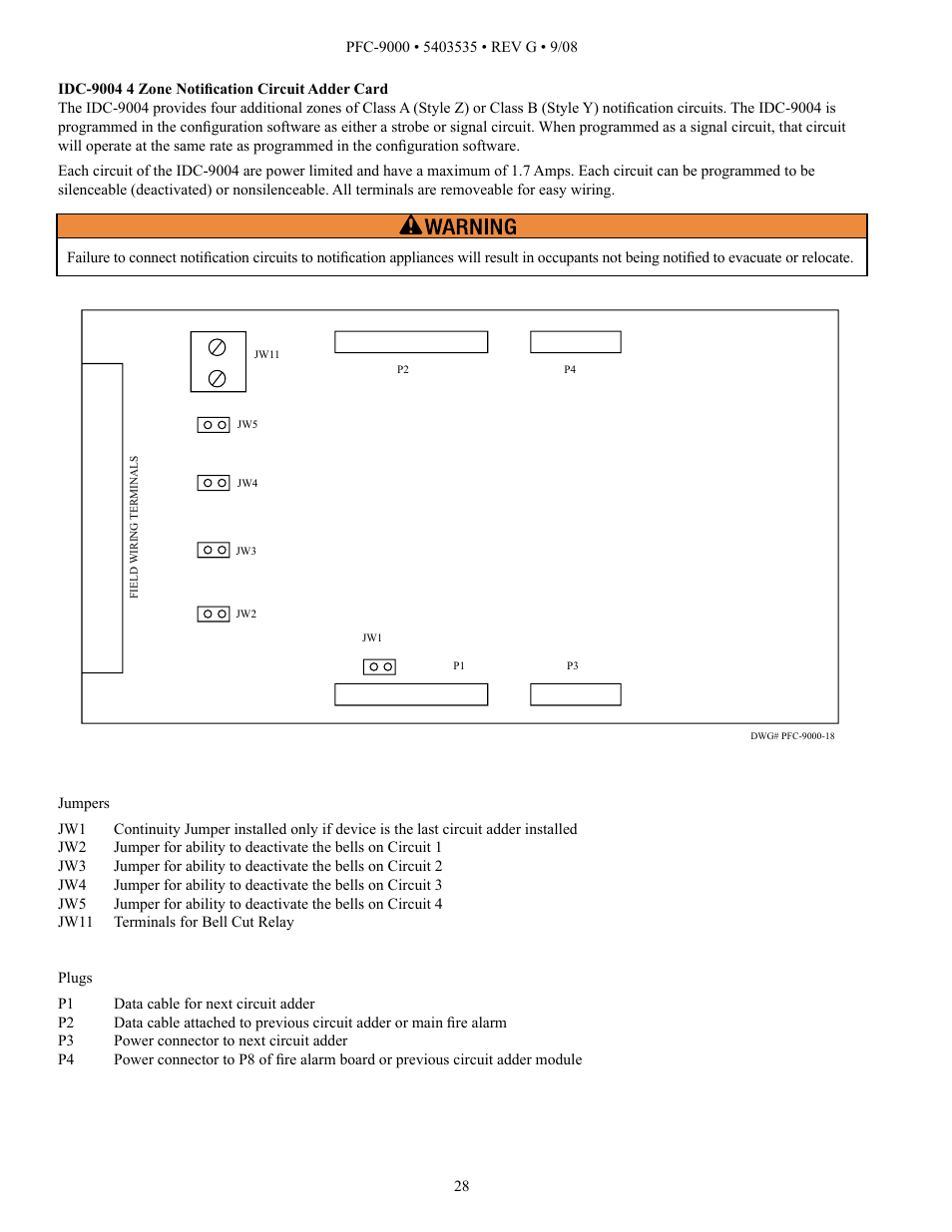 Potter PFC-9000 Series User Manual | Page 28 / 90