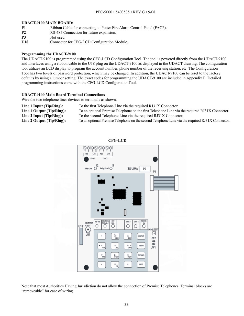 Potter PFC-9000 Series User Manual | Page 33 / 90