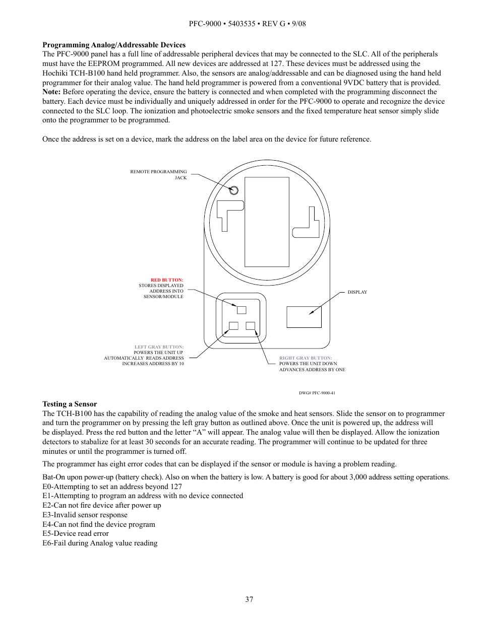 Potter PFC-9000 Series User Manual | Page 37 / 90