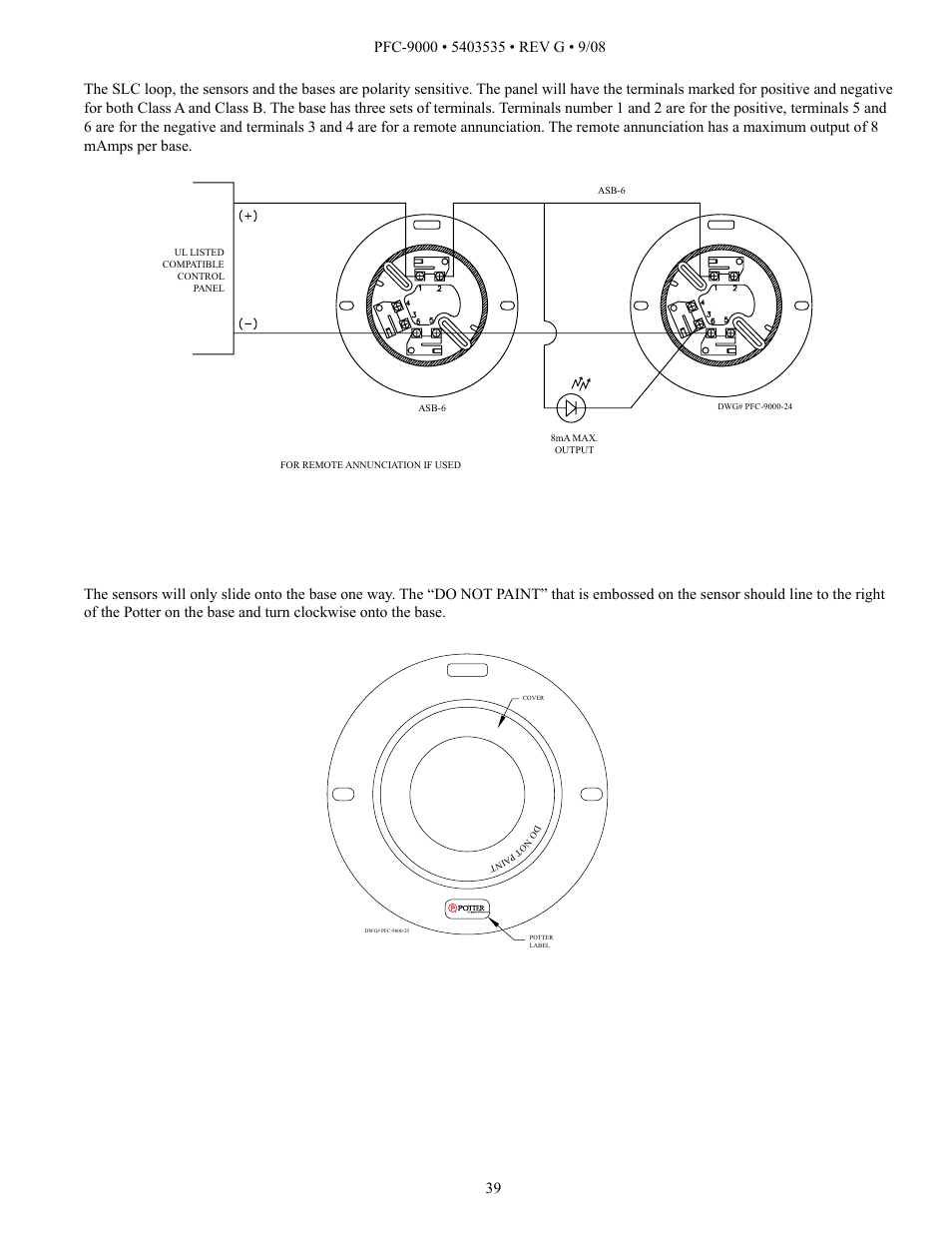 Potter PFC-9000 Series User Manual | Page 39 / 90