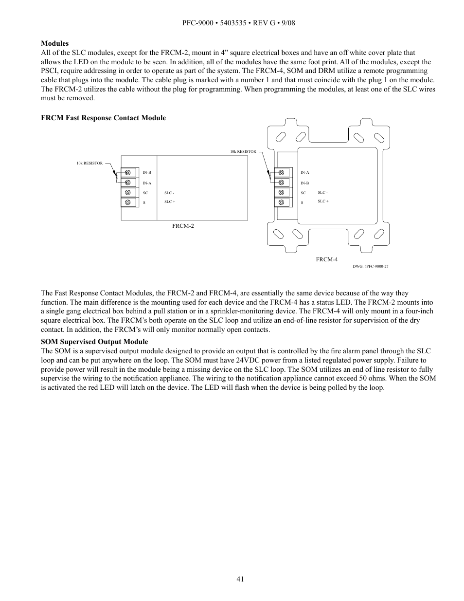 Potter PFC-9000 Series User Manual | Page 41 / 90