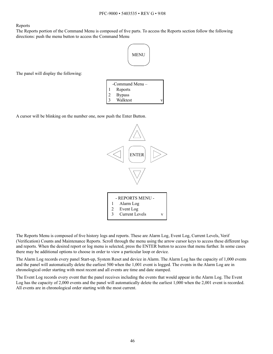 Potter PFC-9000 Series User Manual | Page 46 / 90