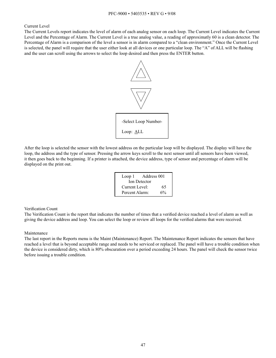 Potter PFC-9000 Series User Manual | Page 47 / 90